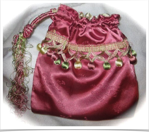 Satin Drawstring Reticule